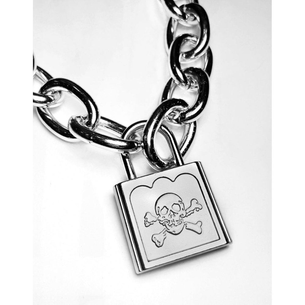 Tripp NYC - Lock and Chain Ketting - Zilverkleurig